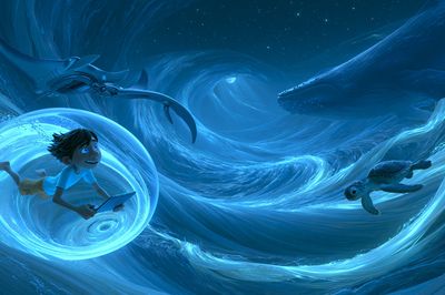 Ocean Dream Adventure Illustration Poster. poster