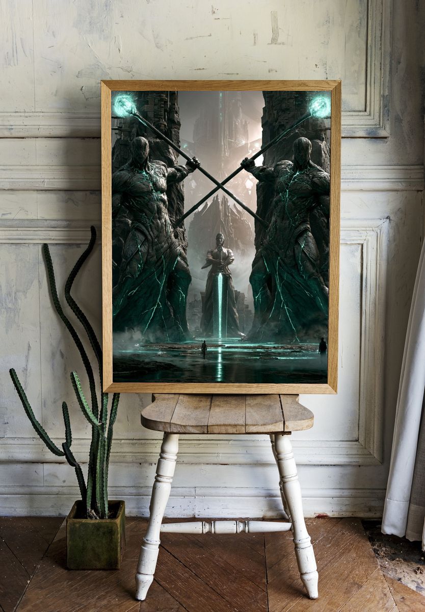 Ancient Guardians Sci-Fi Poster. room preview