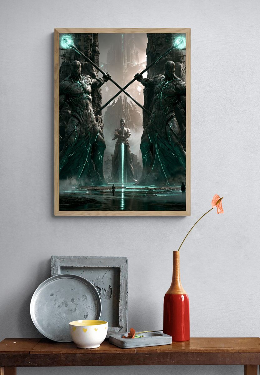 Ancient Guardians Sci-Fi Poster. — room view 3