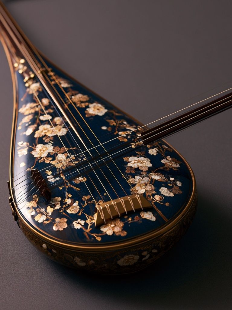 Decorative String Instrument Print. poster detail