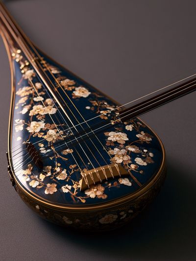 Decorative String Instrument Print.