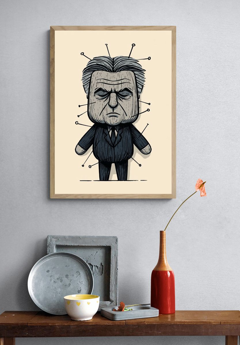 Frankenstein Monster Illustration Poster. — room view 3