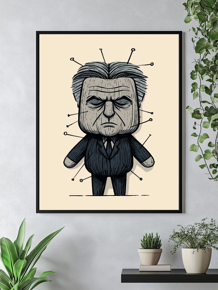 Frankenstein Monster Illustration Poster. — room view 4