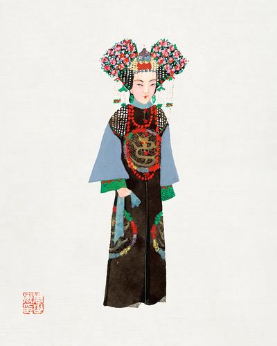 Chinese Empress costume. poster print