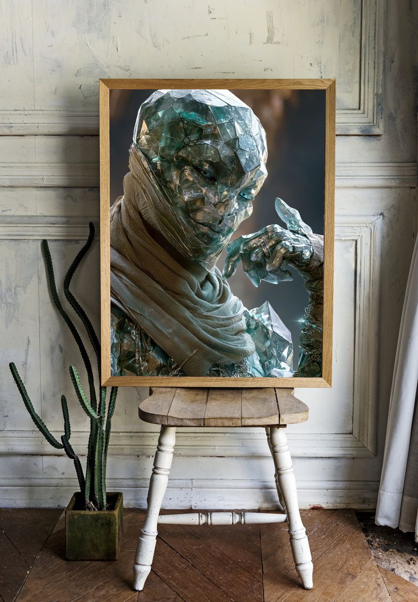 Surreal Giant Fly Illustration Poster. room preview
