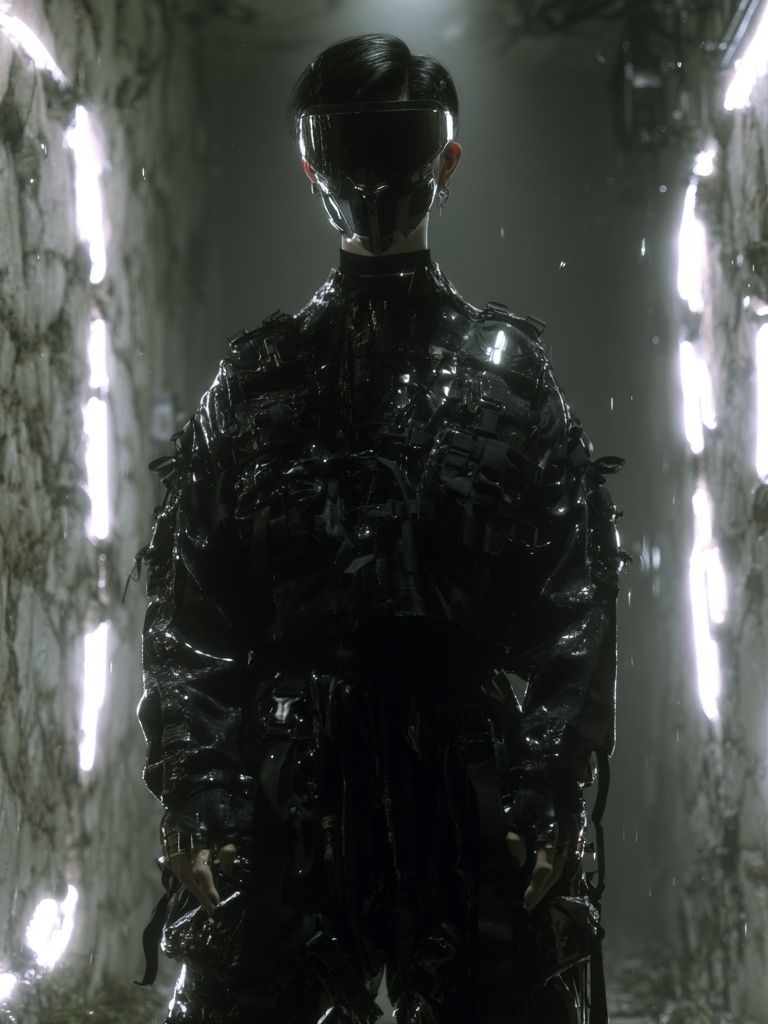 Cyberpunk Figure — Sci-Fi Print. poster detail