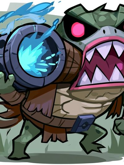 Turtle Cannon Cartoon Poster.