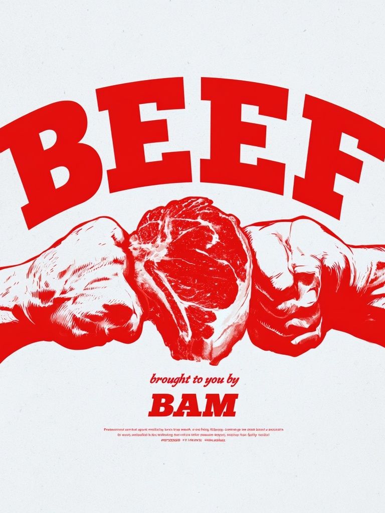 Beef Pop Art Poster. poster — illustration art