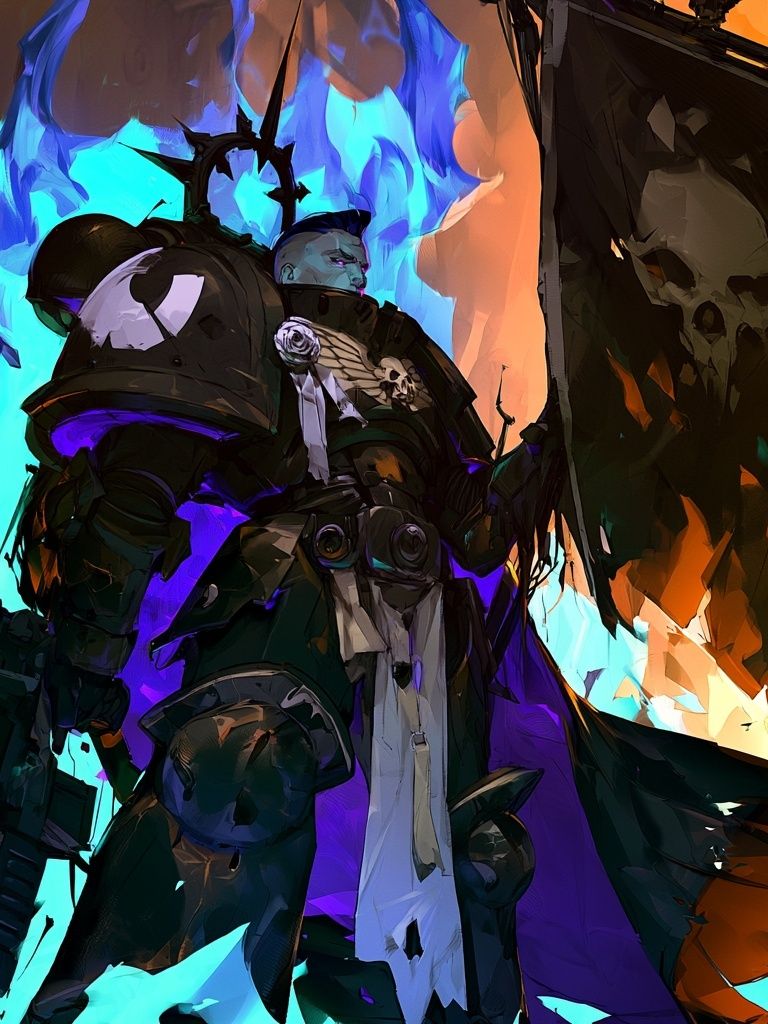 Dark Armored Warrior Digital Art Poster. poster detail