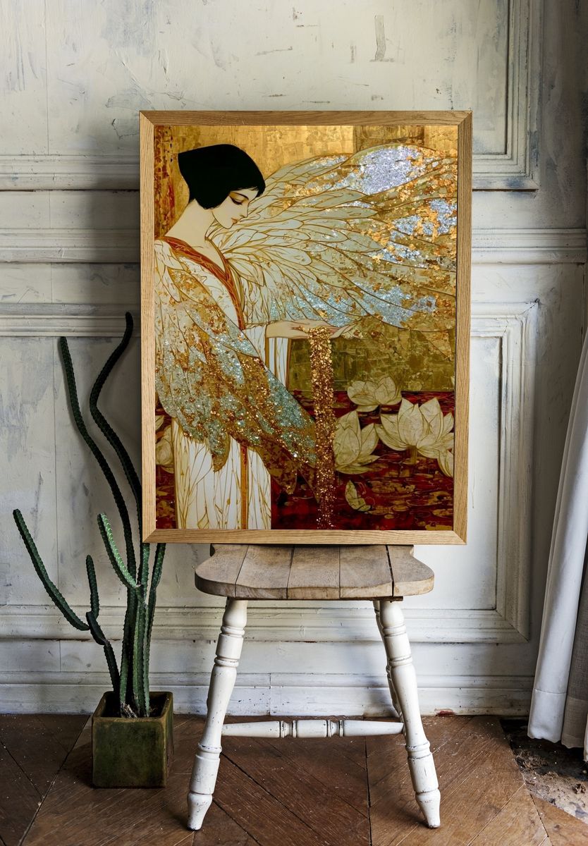 Golden Geisha Fantasy Print. — room view 1