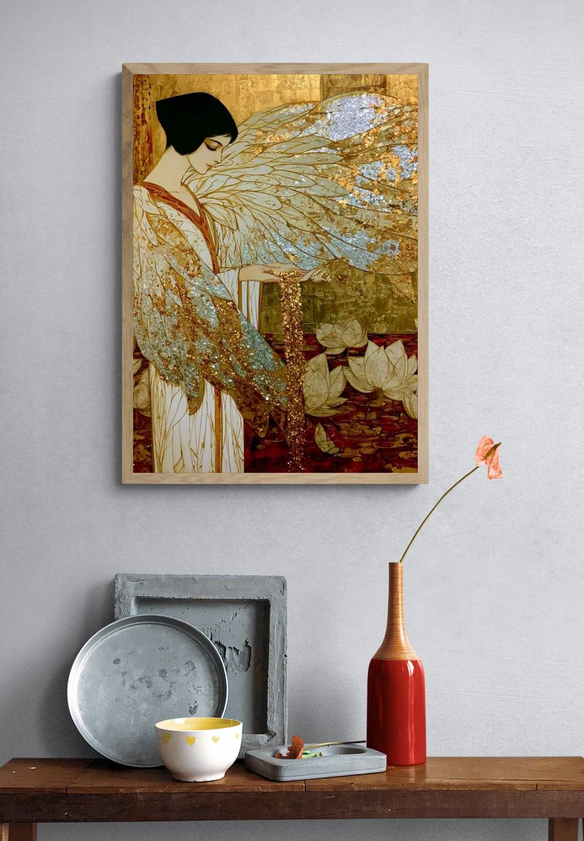 Golden Geisha Fantasy Print. — room view 3