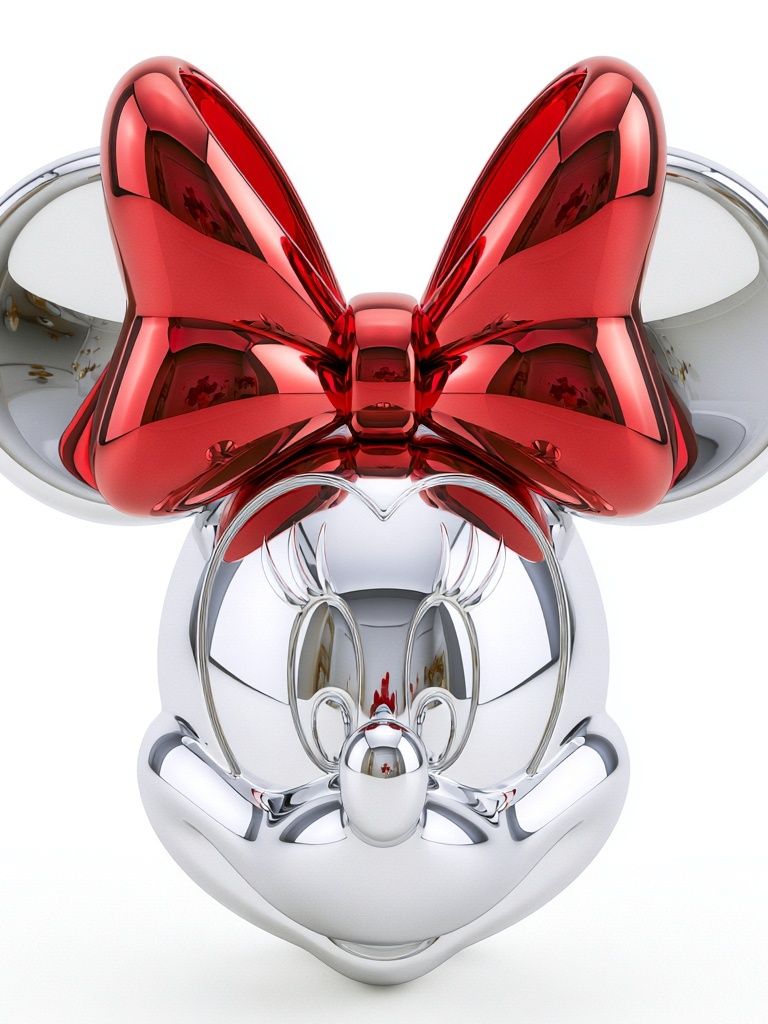 Chrome Bow Mickey Poster. poster — illustration art