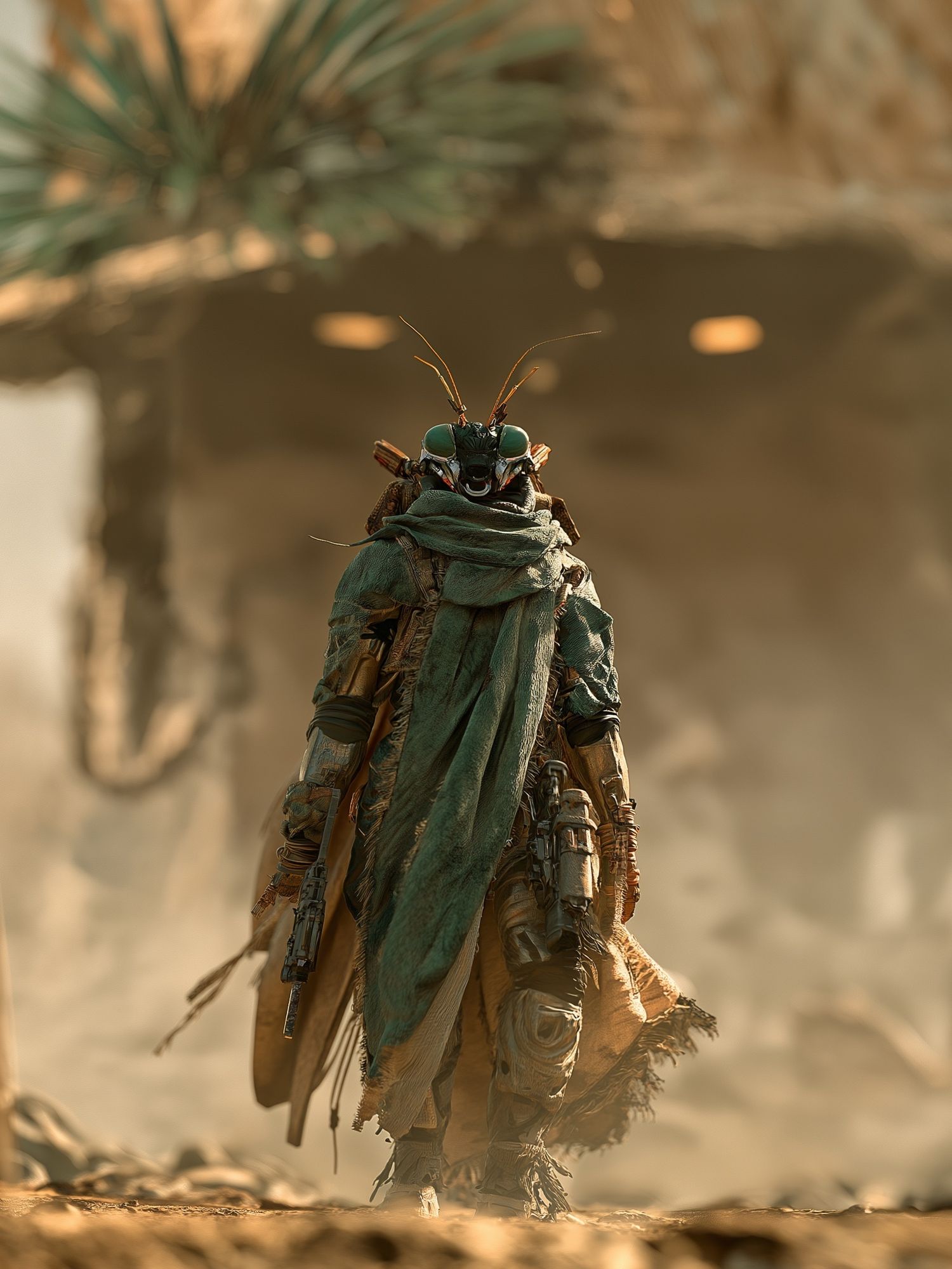 Desert Insect Warrior Poster. poster detail