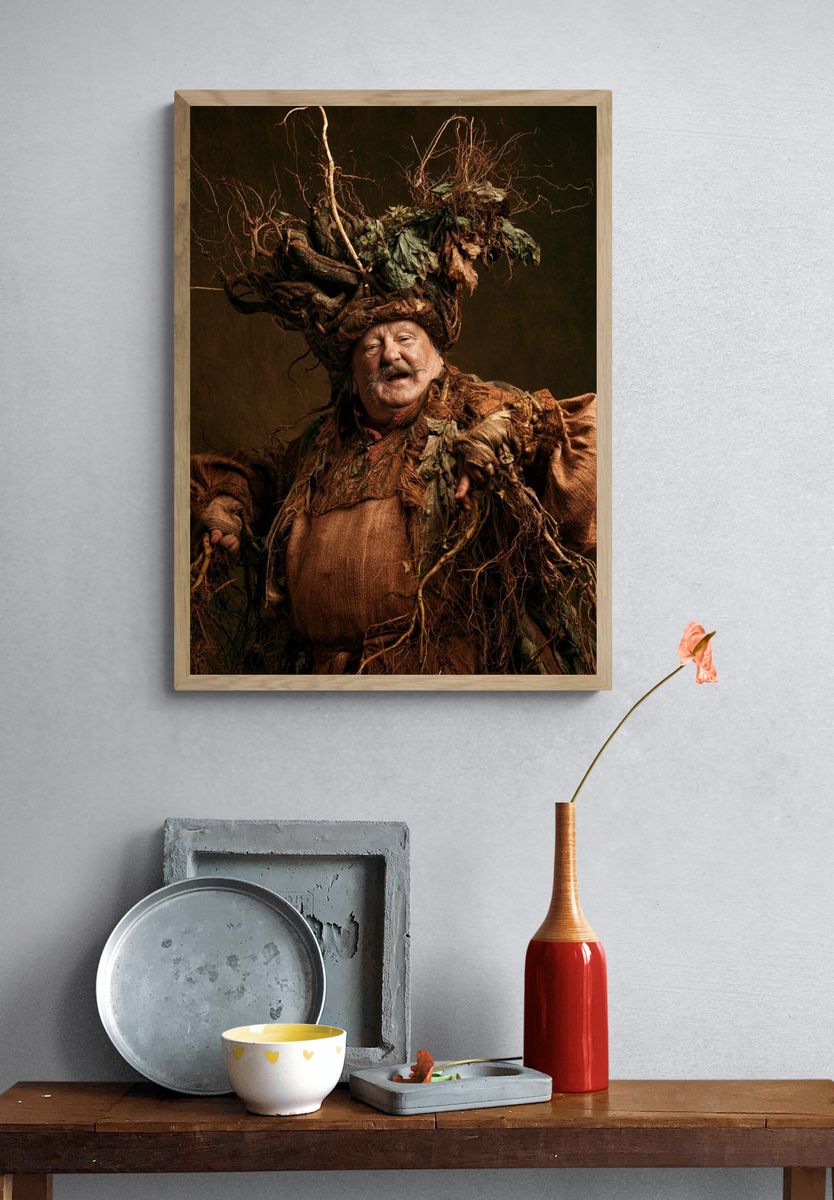 Forest Spirit Portrait Print. — room view 3