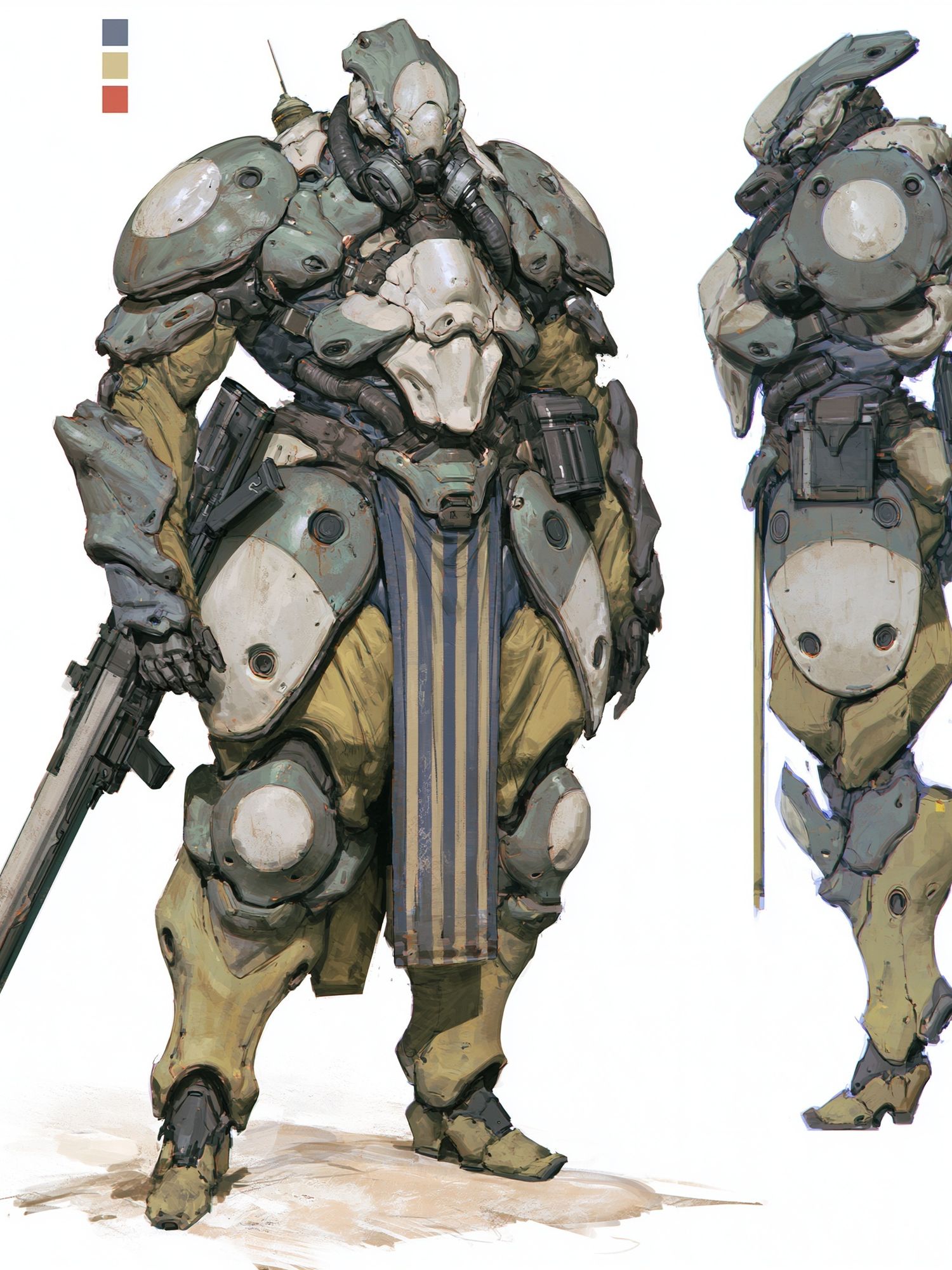 Armored Sci-Fi Mech Poster. poster detail