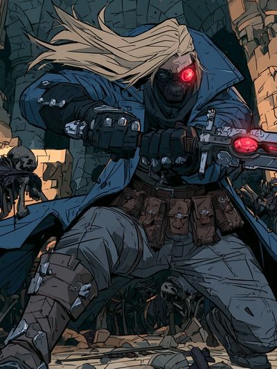 Dark Fantasy Warrior Poster. poster