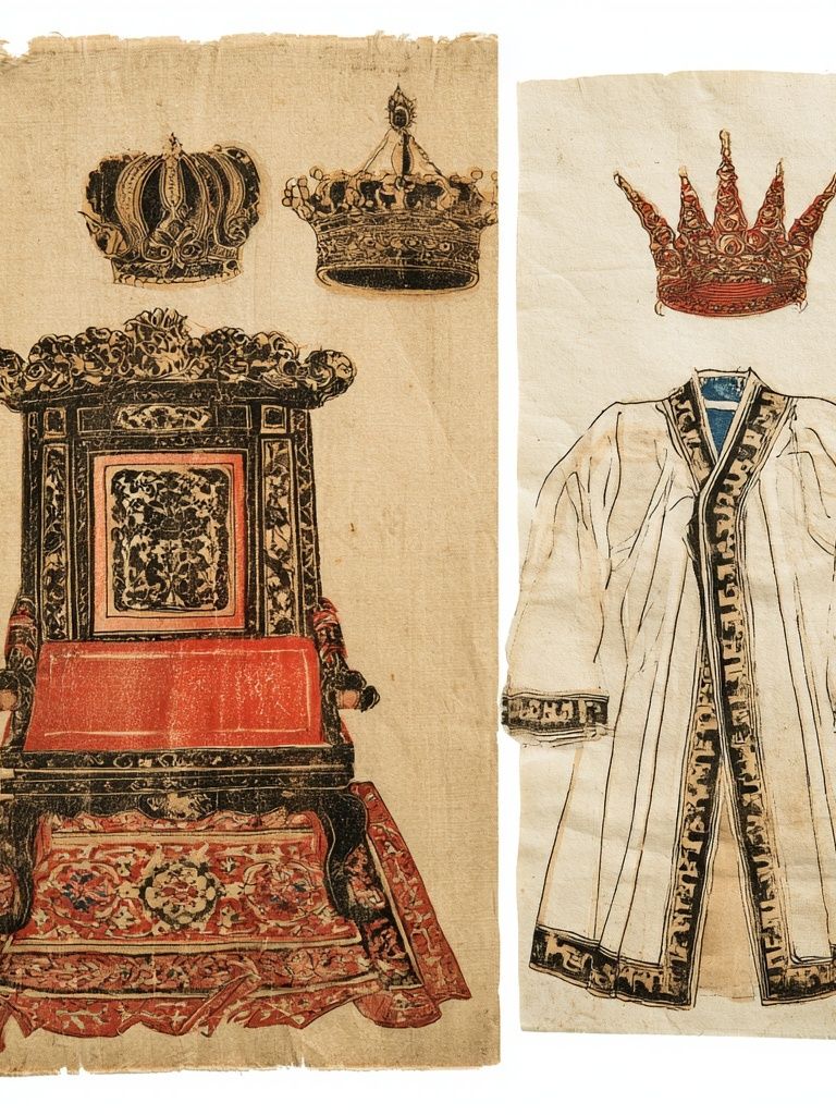 Royal Regalia Costume Study Poster. poster detail