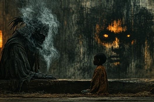 Mystic Ritual Scene Poster. poster detail