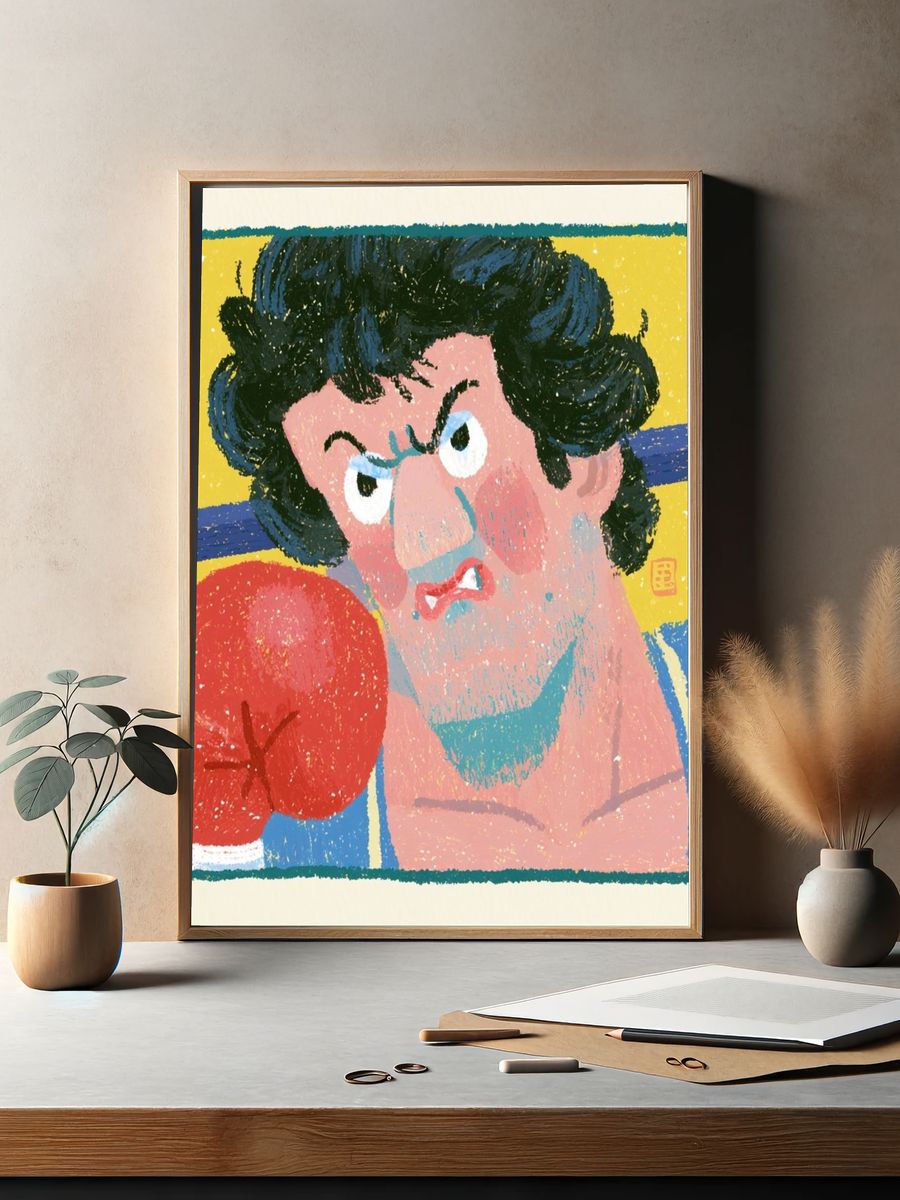 Tropical Monkeys Botanical Print. — room view 2