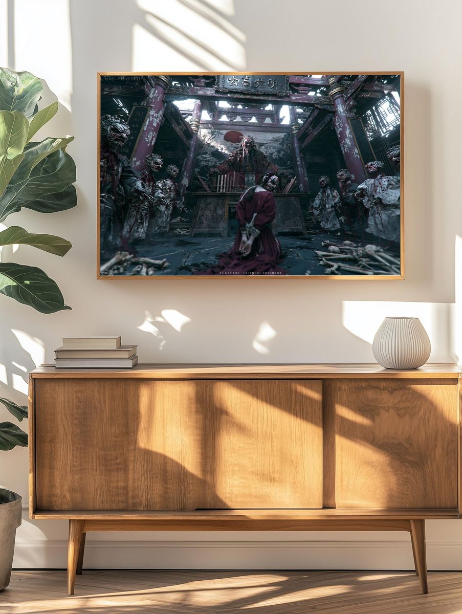 Haunted Temple Ritual — Illustration Print. — room view 3