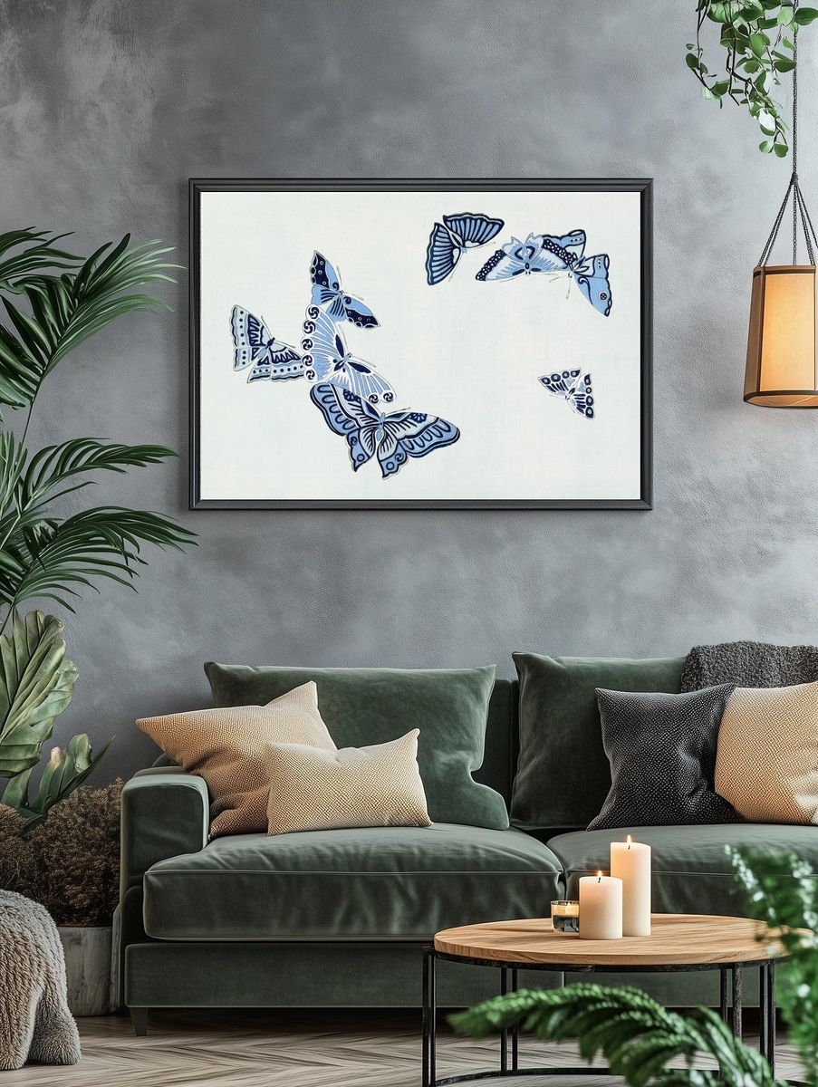 Cartoon Moose Winter Forest Poster. — room view 4