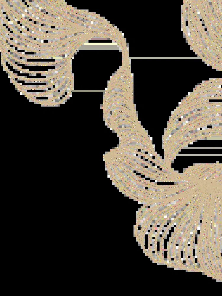 Beige swirly line frame design. poster detail