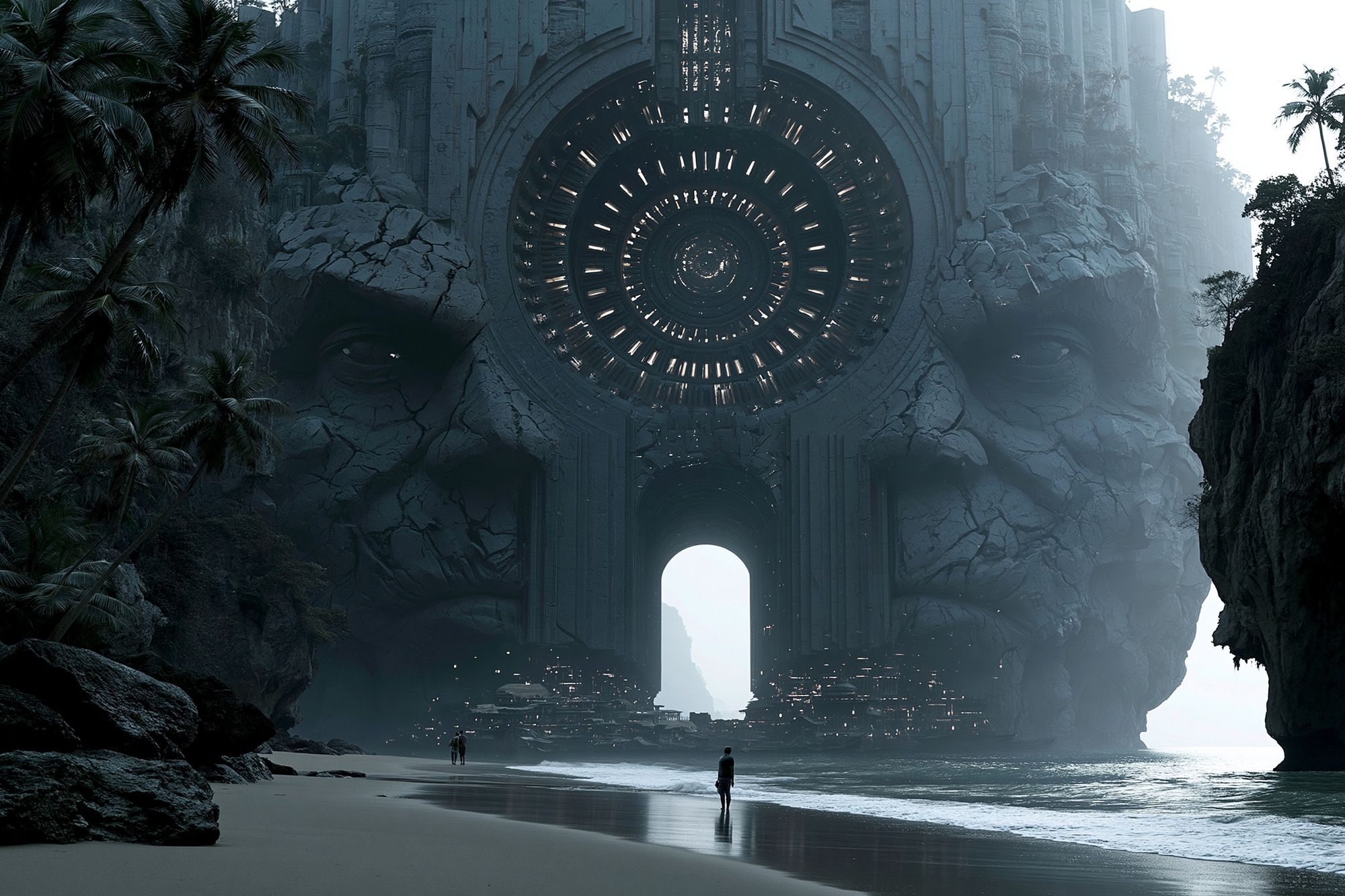 Mystic Coastal Portal Sci-Fi Print. poster detail