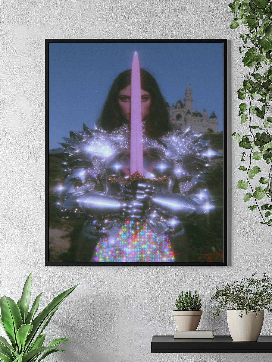Fantasy Knight Portrait Poster. — room view 4