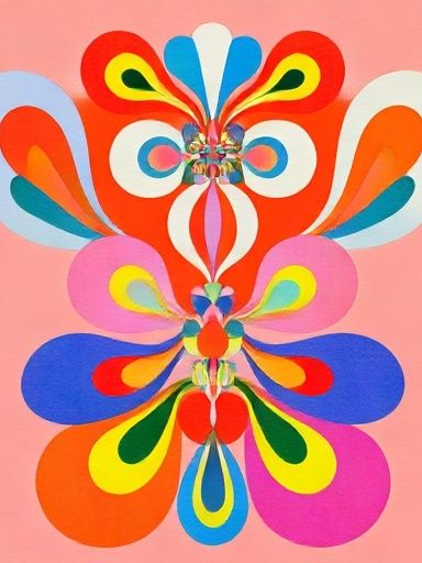 Colorful Butterfly Abstract Poster. poster detail