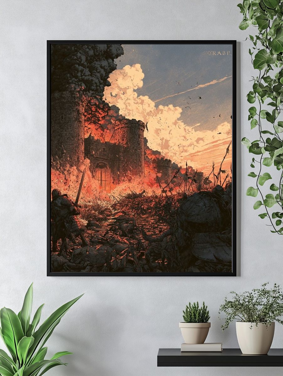 Siege of the Castle — Fantasy Print. — room view 4
