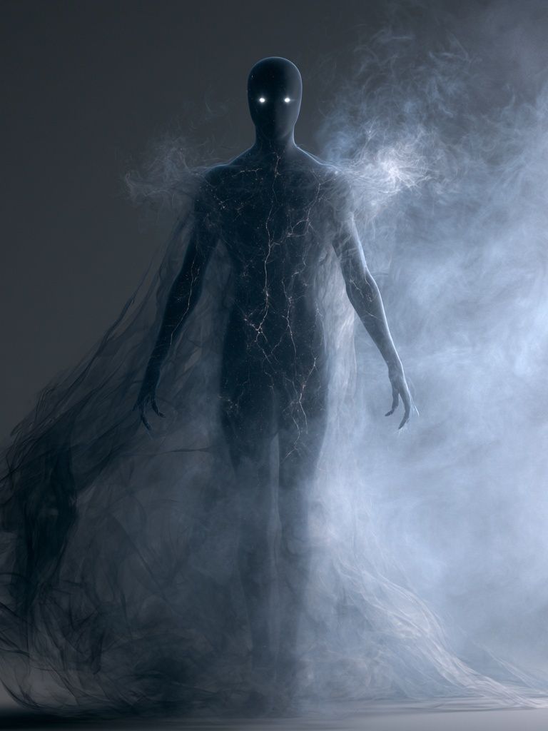 Ethereal Shadow Figure Poster. poster detail