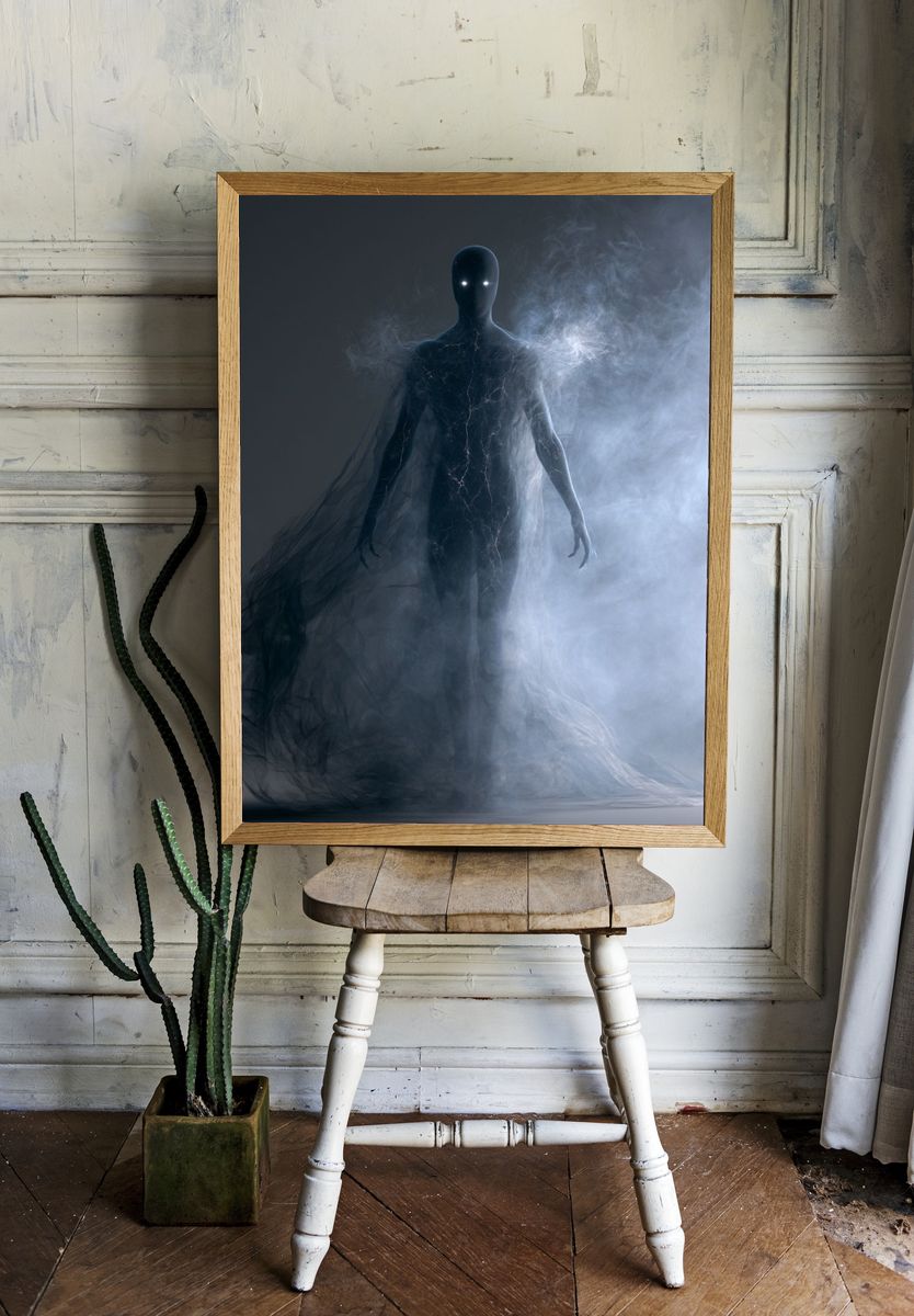 Ethereal Shadow Figure Poster. — room view 1