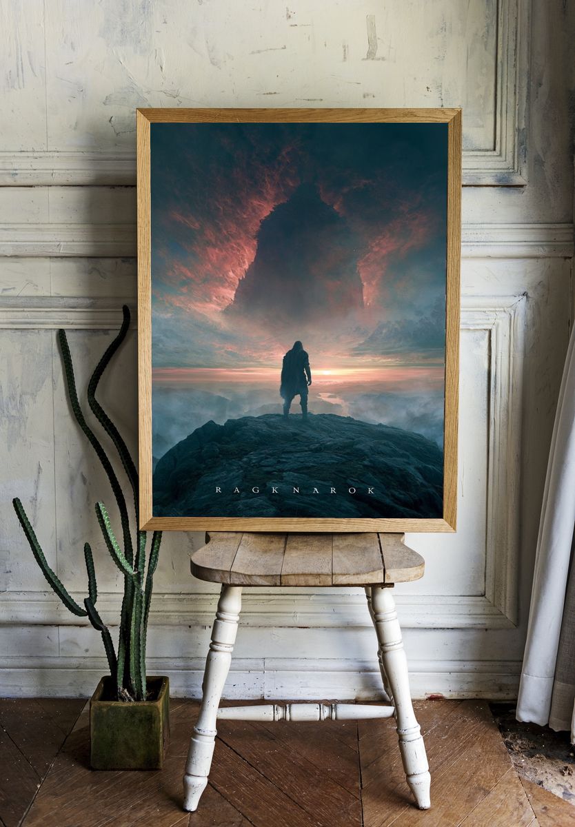 Ragnarok Fantasy Landscape Poster. — room view 1