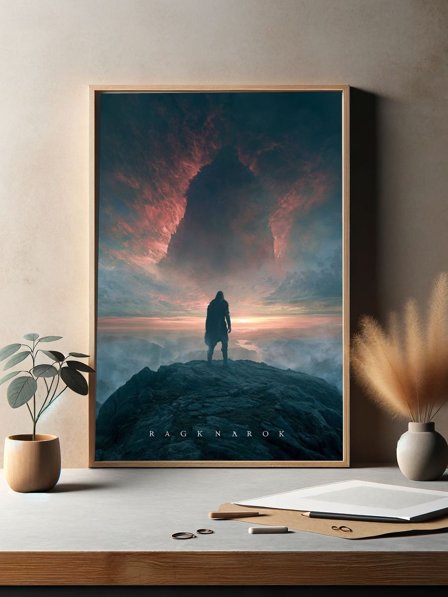 Ragnarok Fantasy Landscape Poster. — room view 2