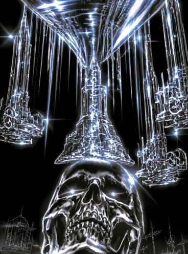 Crystal Skull Surrealism Poster. poster detail