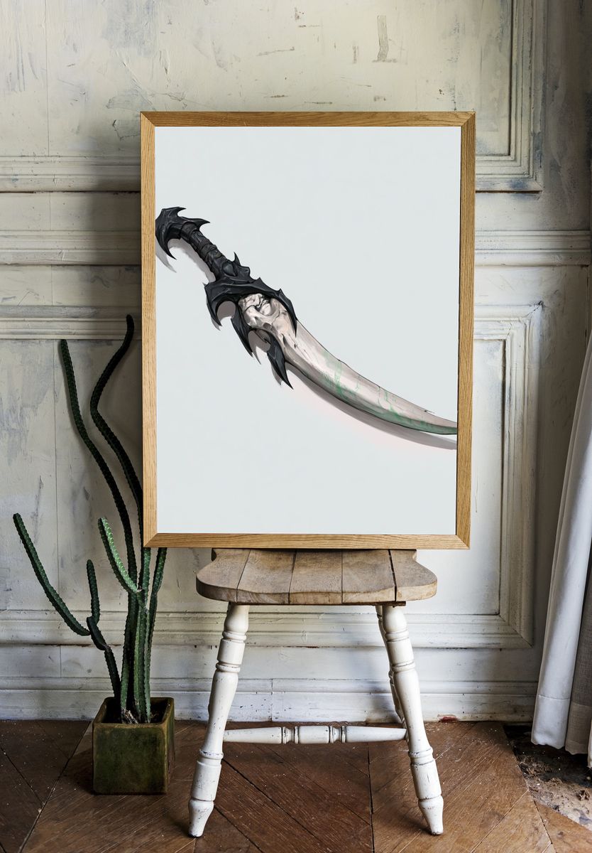 Fantasy Dagger Illustration Poster. room preview