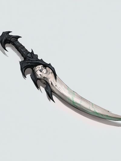 Fantasy Dagger Illustration Poster.