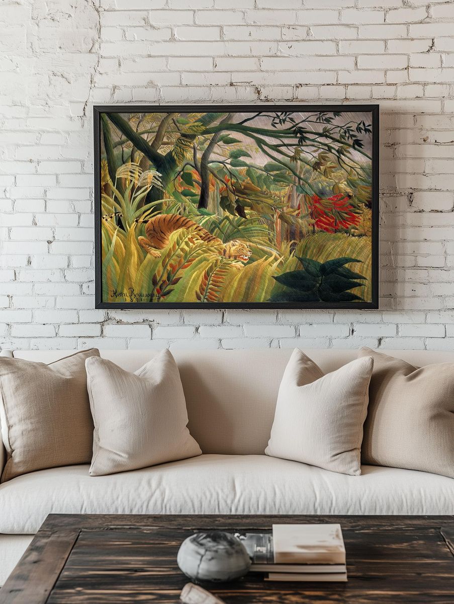 Henri Rousseau 's Tiger Tropical. — room view 1