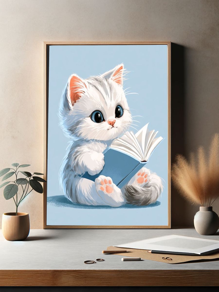 Mad Scientist Digital Art Poster. — room view 2