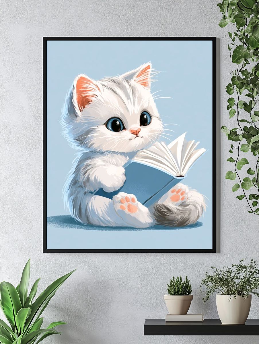 Mad Scientist Digital Art Poster. — room view 4