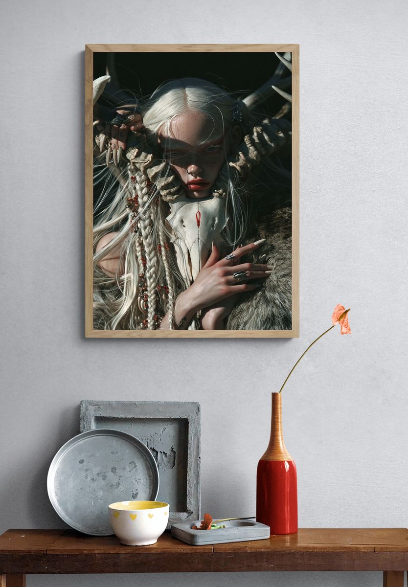 Dark Fantasy Portrait Poster. — room view 3