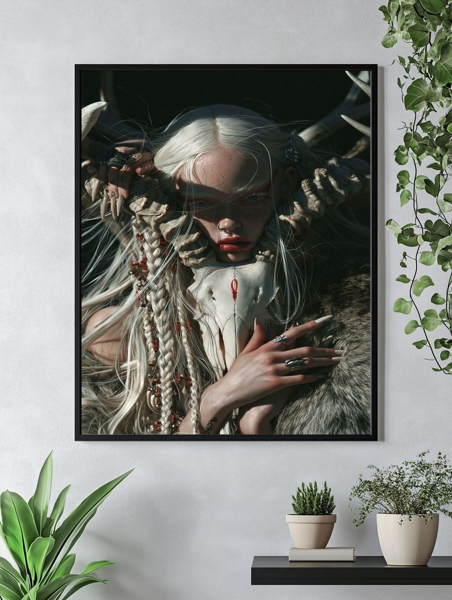 Dark Fantasy Portrait Poster. — room view 4