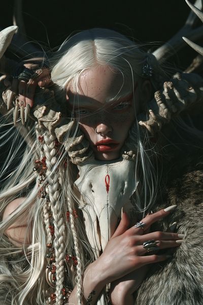 Dark Fantasy Portrait Poster. poster