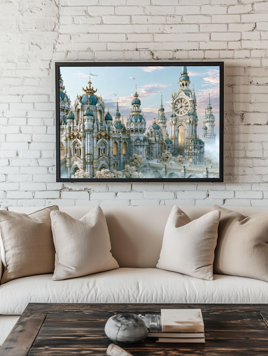 Enchanted Clocktower Palace Print. — room view 1
