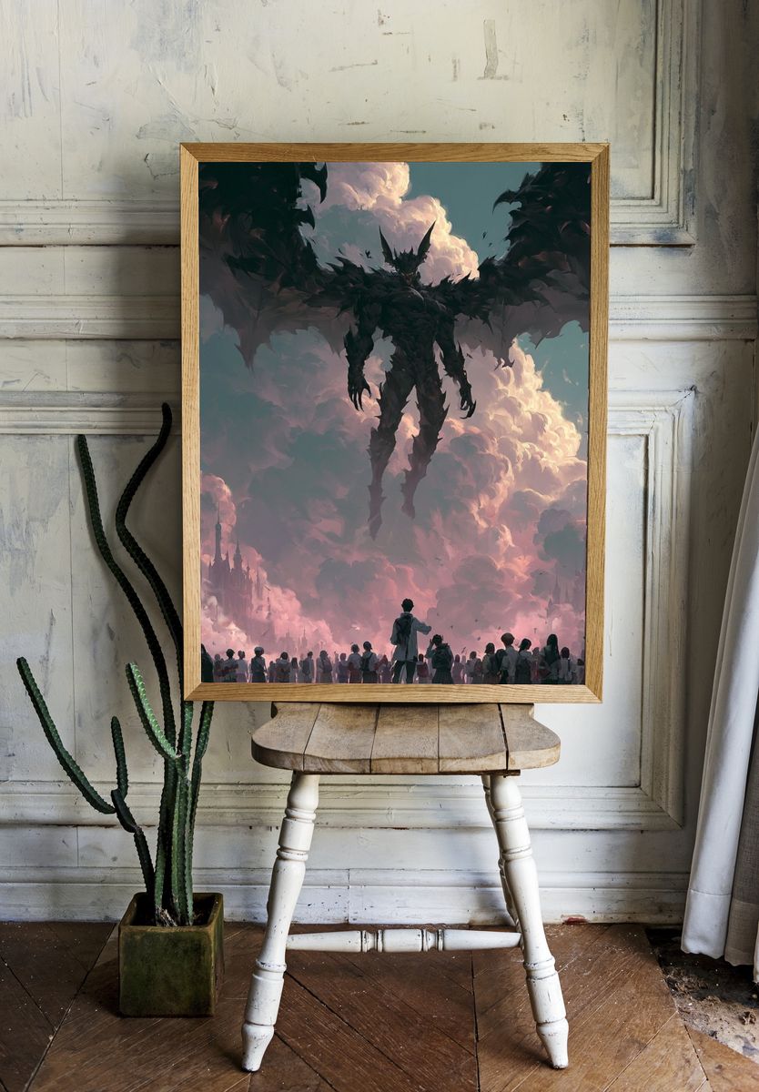 Dark Fantasy Sky Giant Poster. room preview