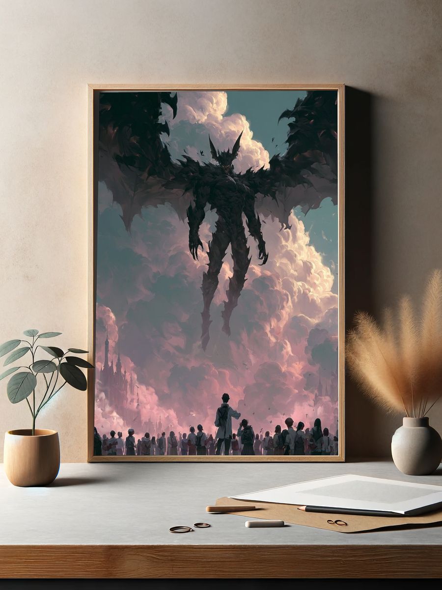 Dark Fantasy Sky Giant Poster. — room view 2