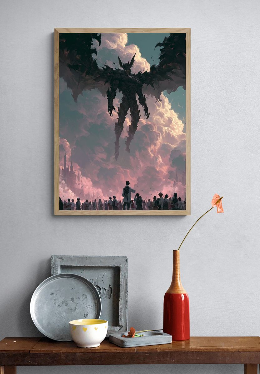 Dark Fantasy Sky Giant Poster. — room view 3