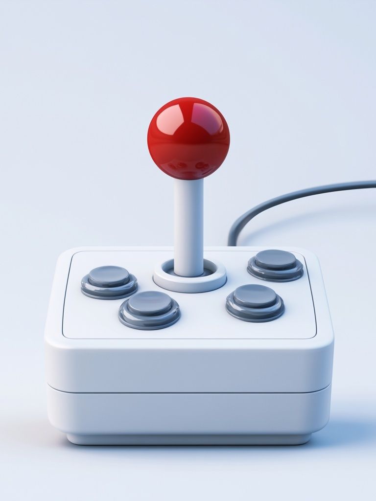 Retro Joystick Minimalist Print. poster detail