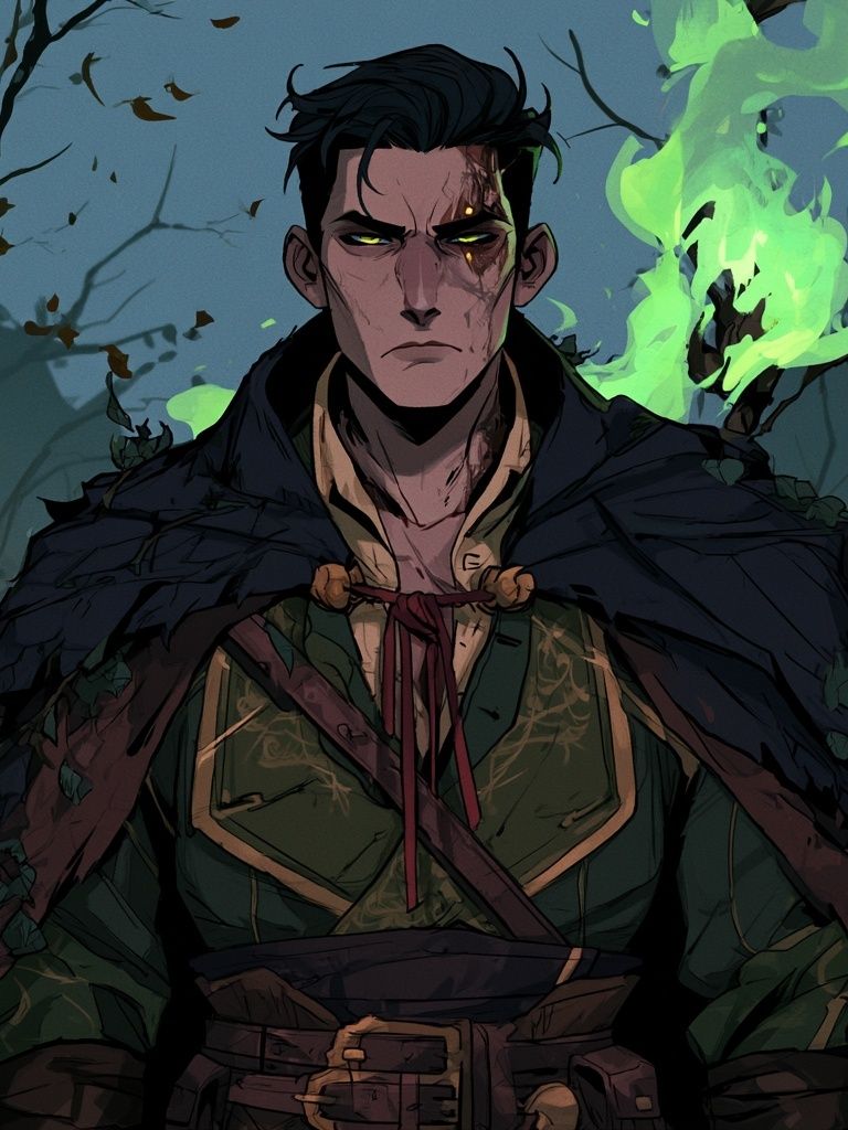 Dark Fantasy Warrior Illustration Poster. poster — illustration art
