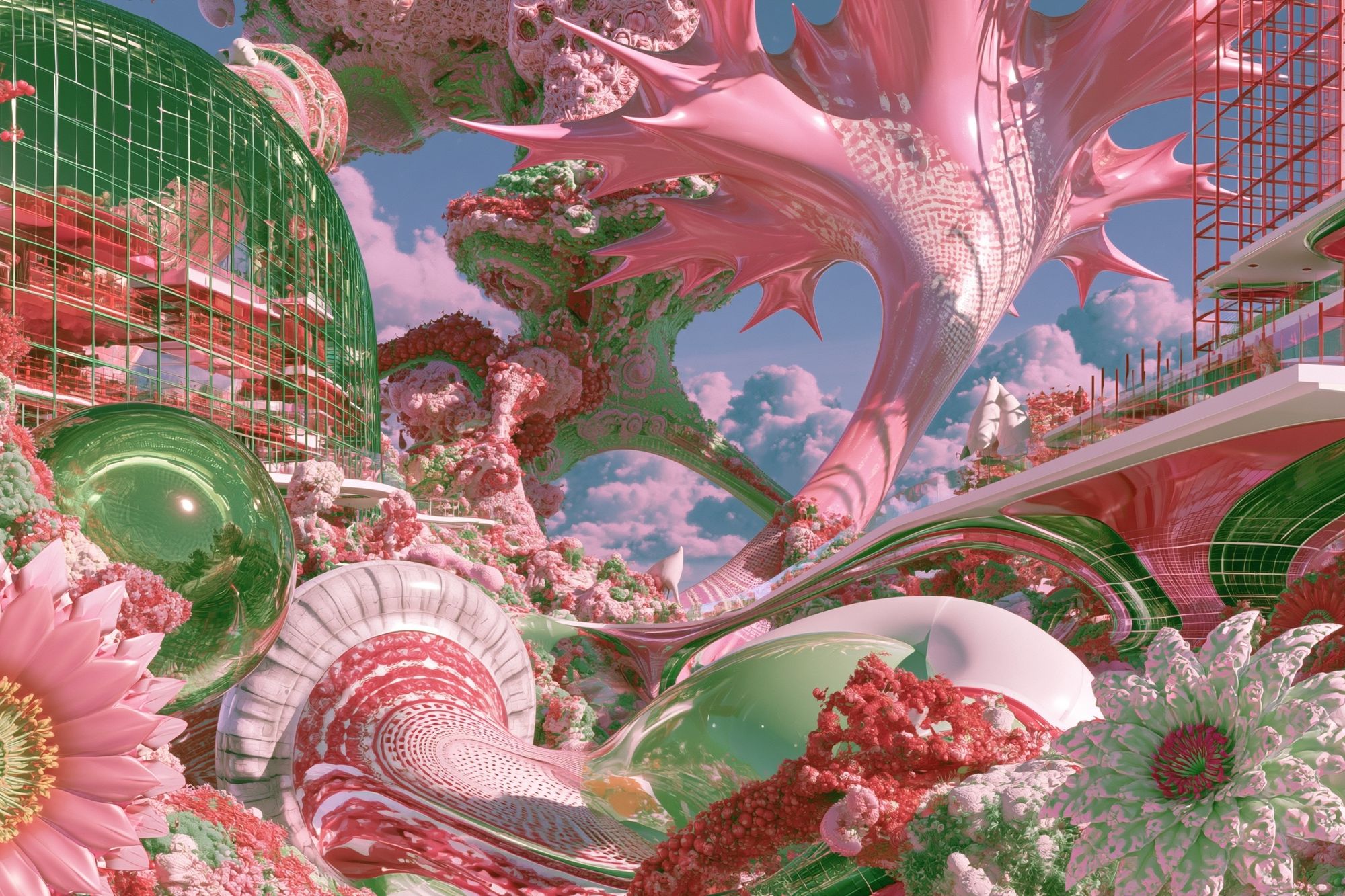 Dream Garden Surrealism Print. poster detail